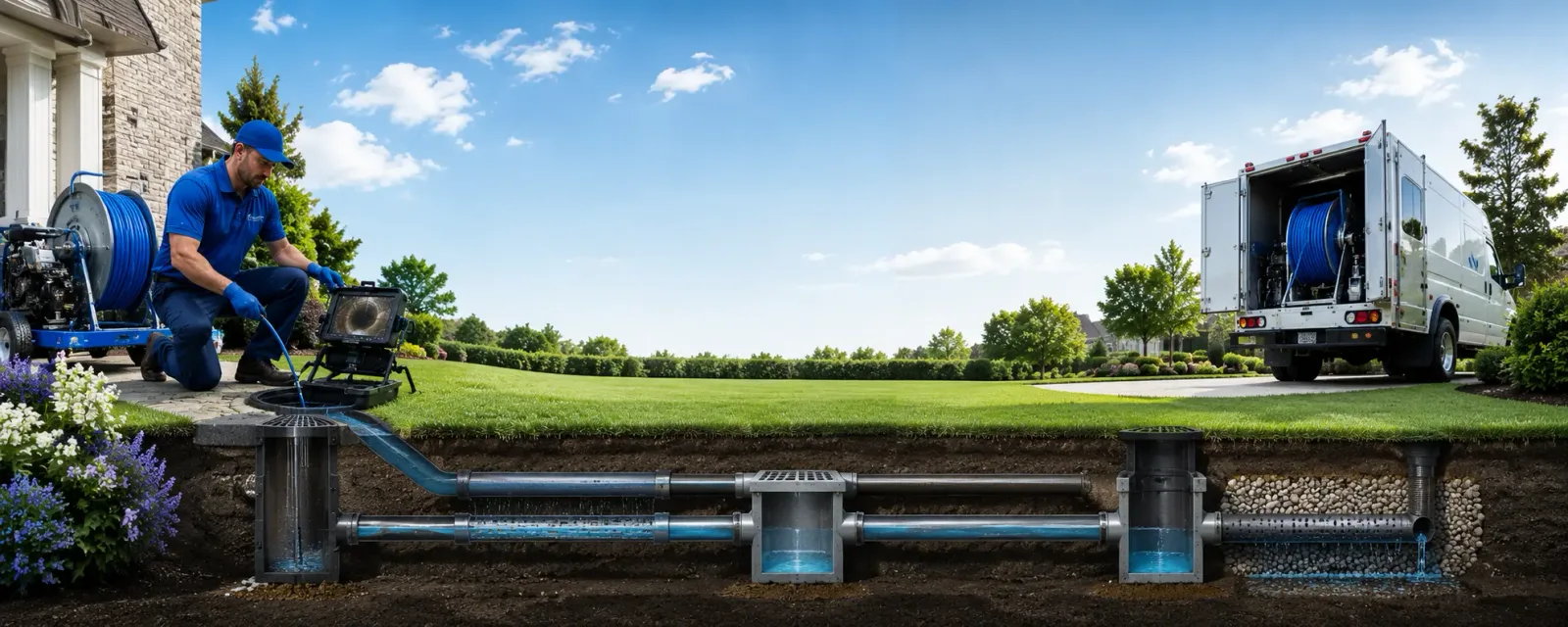 Outdoor drain cleaning information for Montrose, SD